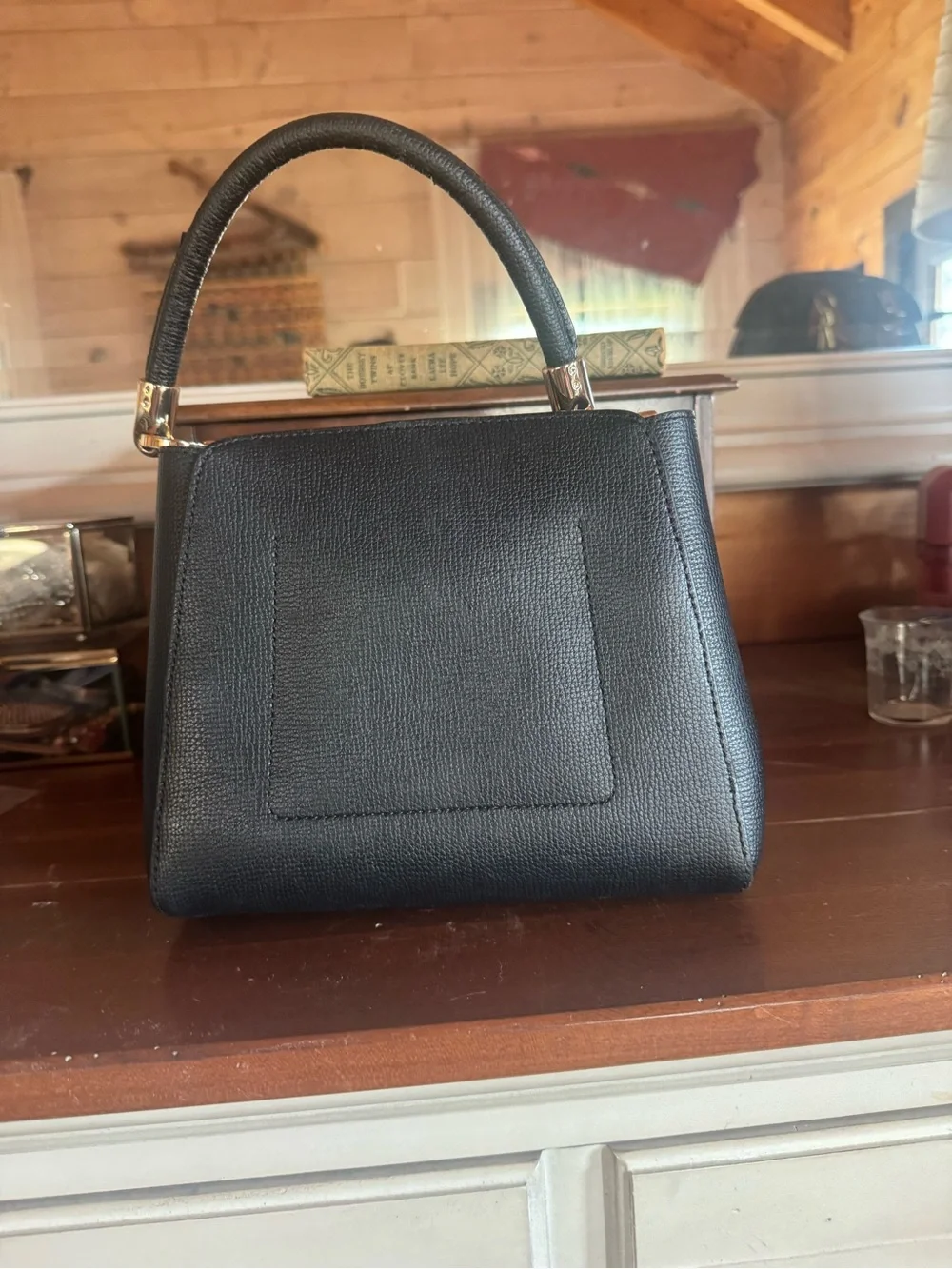The cutest small Kate Spade Black Structured Top-Handle Bag